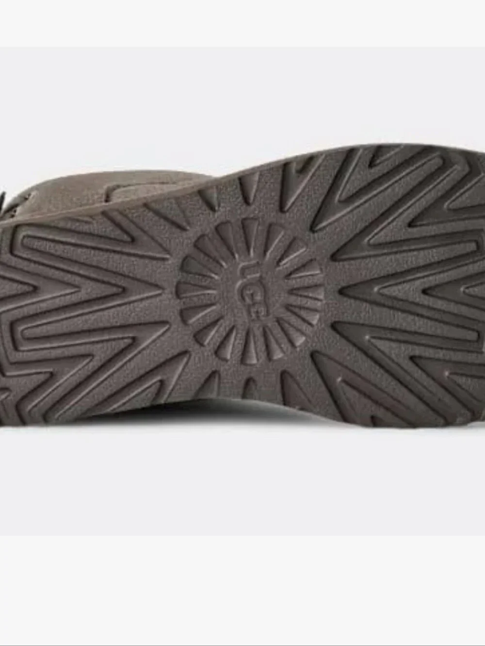 Ugg Bailey Leather Bow Boots- Grey